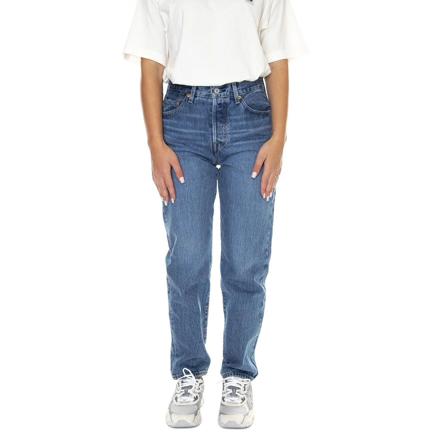 501 '81 Blue Beauty Med Indigo Worn In - Pantaloni Denim Jeans Donna Blu Donna LEVIS - Image 2