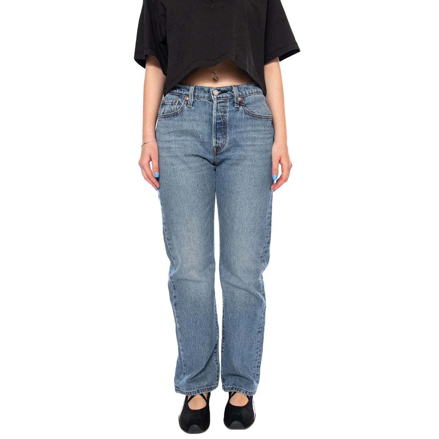 501 CURVE LUCID DREAM BLUE - Pantaloni Denim Jeans Donna Blu Donna LEVIS - Image 2