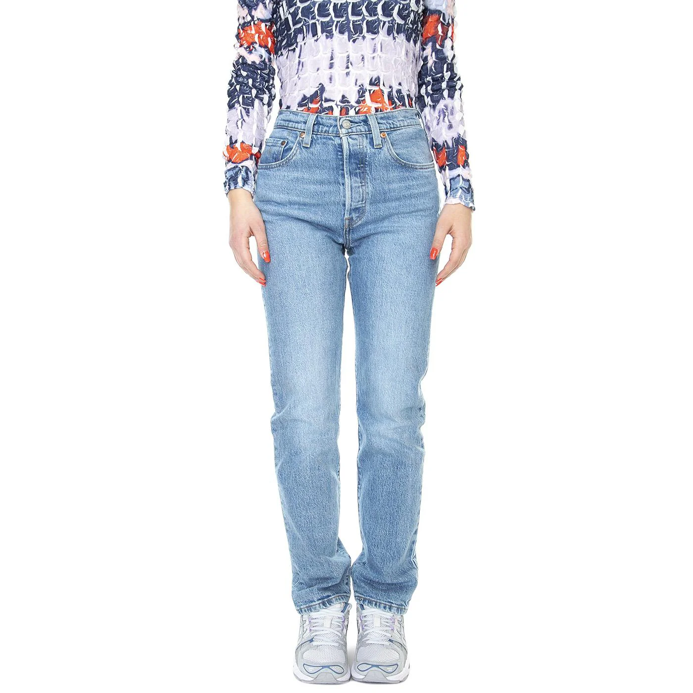 501 Jeans For Women Hollow Days Light Indigo Worn In - Pantaloni Denim Jeans Donna Blu Donna LEVIS - Image 2