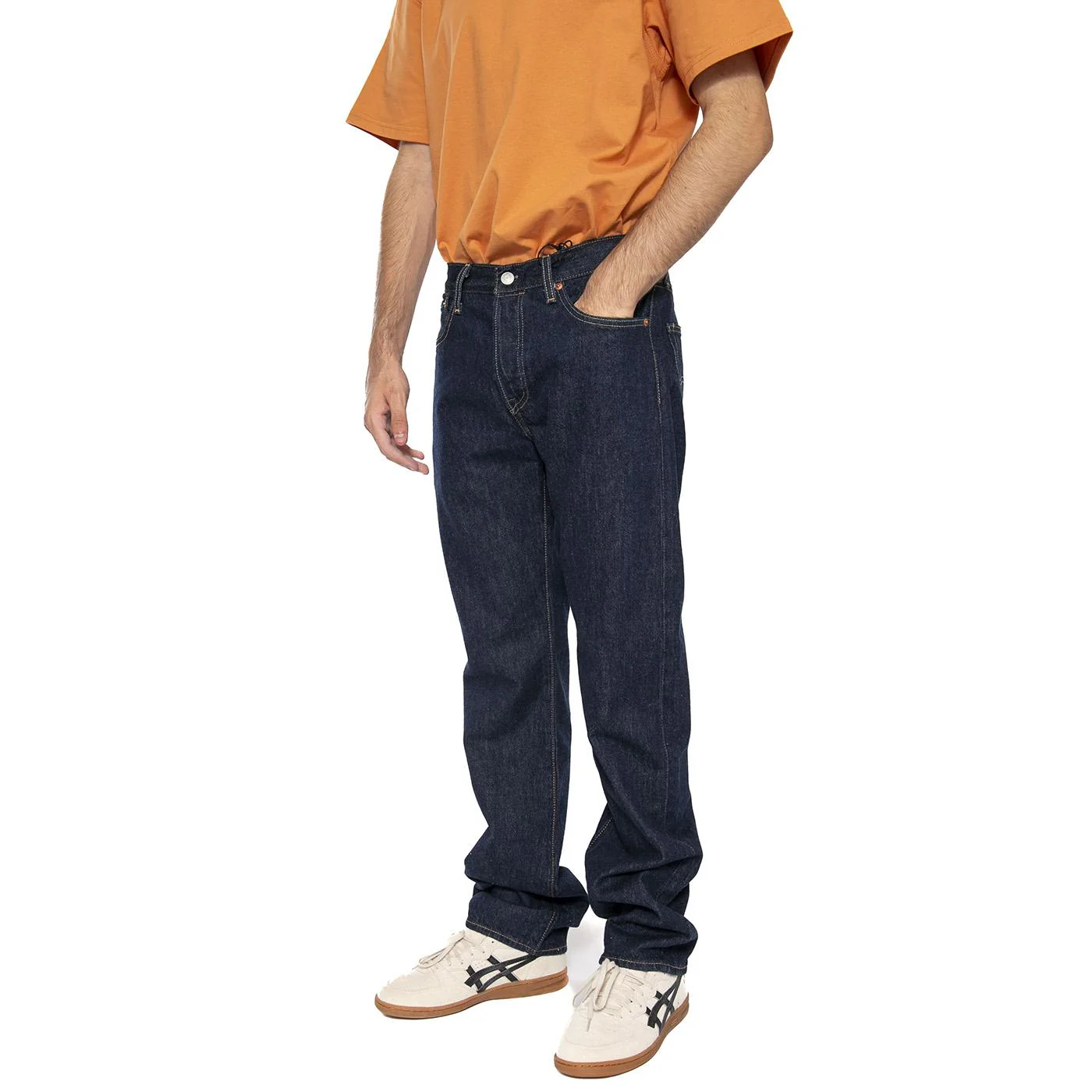 501 Levi's Original Onewash Dark Indigo - Pantaloni Uomo Blu  Uomo LEVIS - Image 2