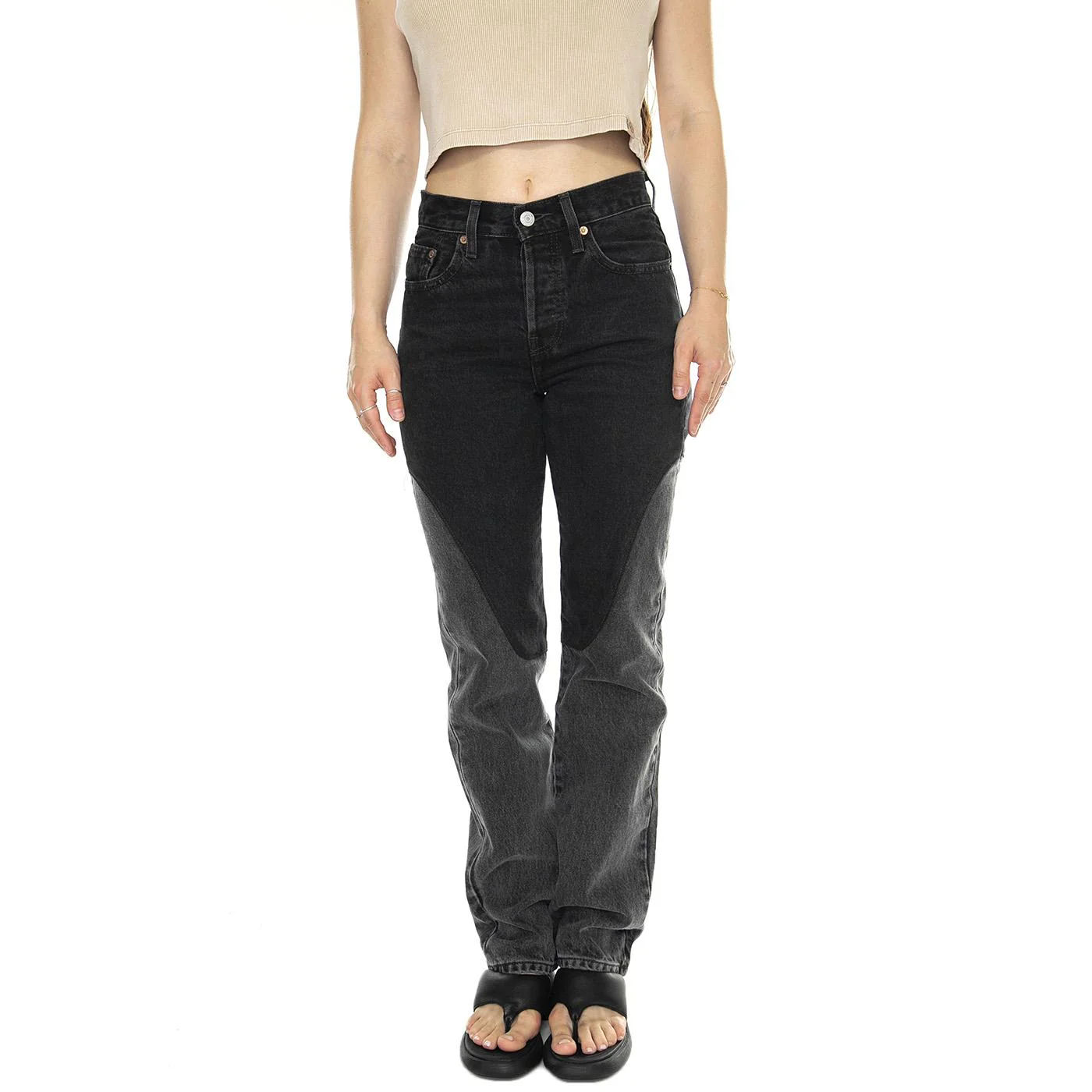 501 Original Chaps Off To The Ranch Black - Pantaloni Denim Jeans Donna Neri Donna LEVIS - Image 2