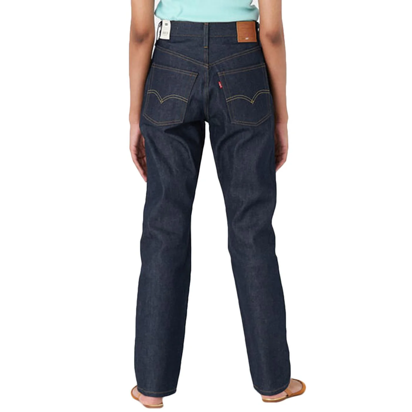 501 Rigid Sesquicentennial Med Indigo Worn In - Pantaloni Denim Jeans Donna Blu Donna LEVIS - Image 3