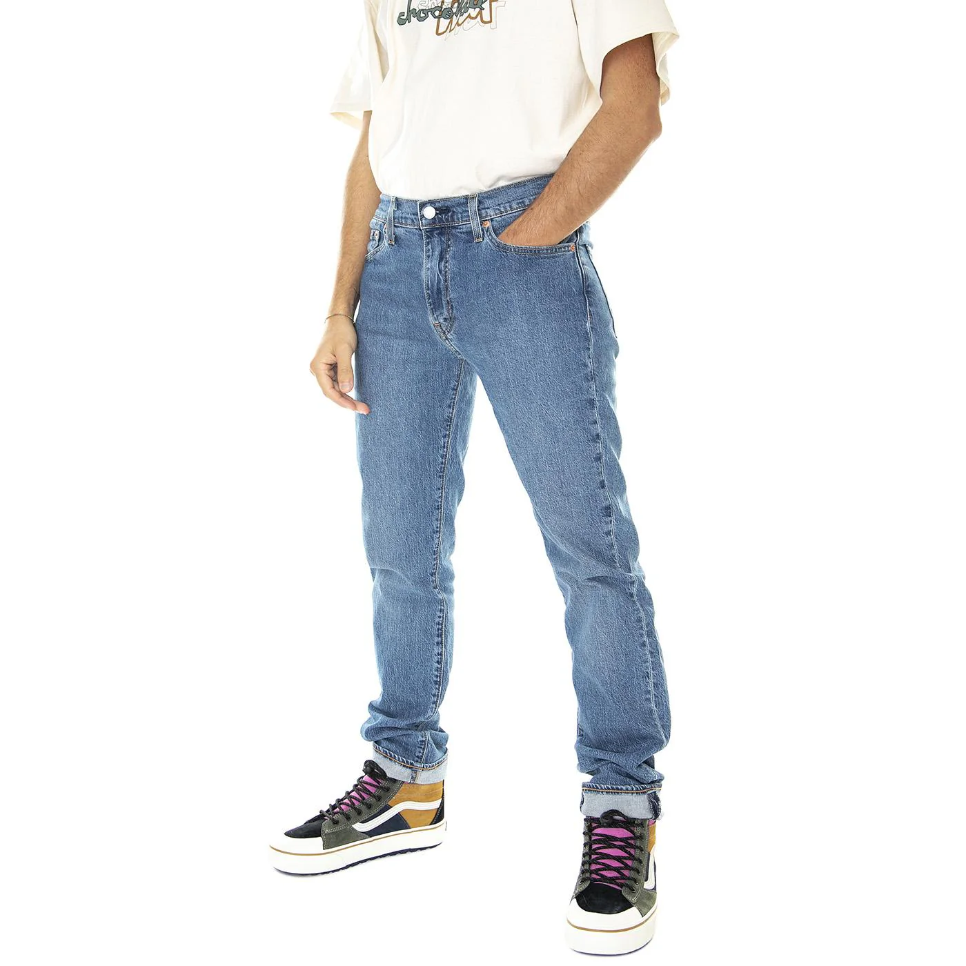 511 Slim Easy Mid - Pantaloni Denim Jeans Uomo Blu Uomo LEVIS