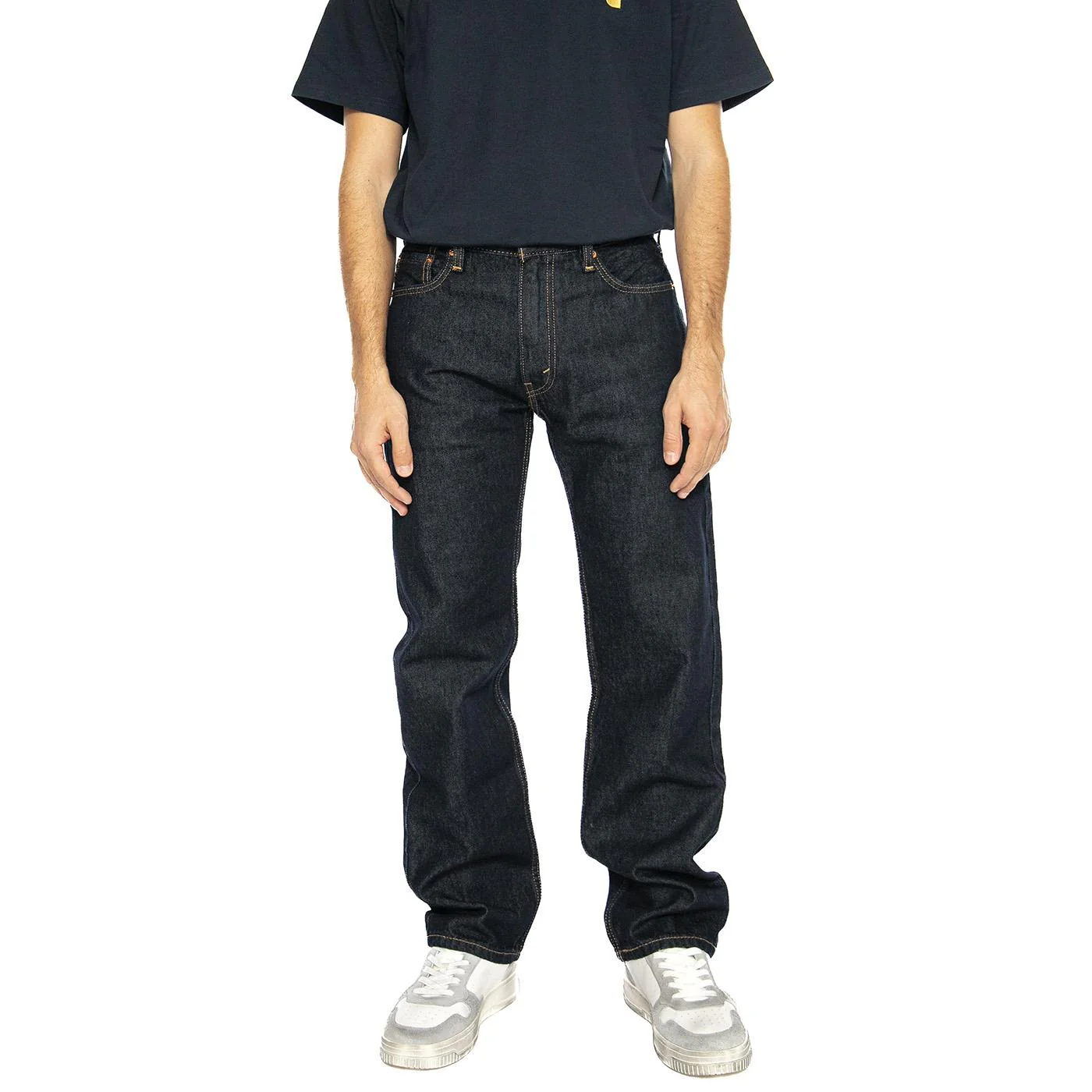 555 Relaxed Straight Good As New Rinse - Pantaloni Denim Jeans Uomo Blu Uomo LEVIS - Image 2