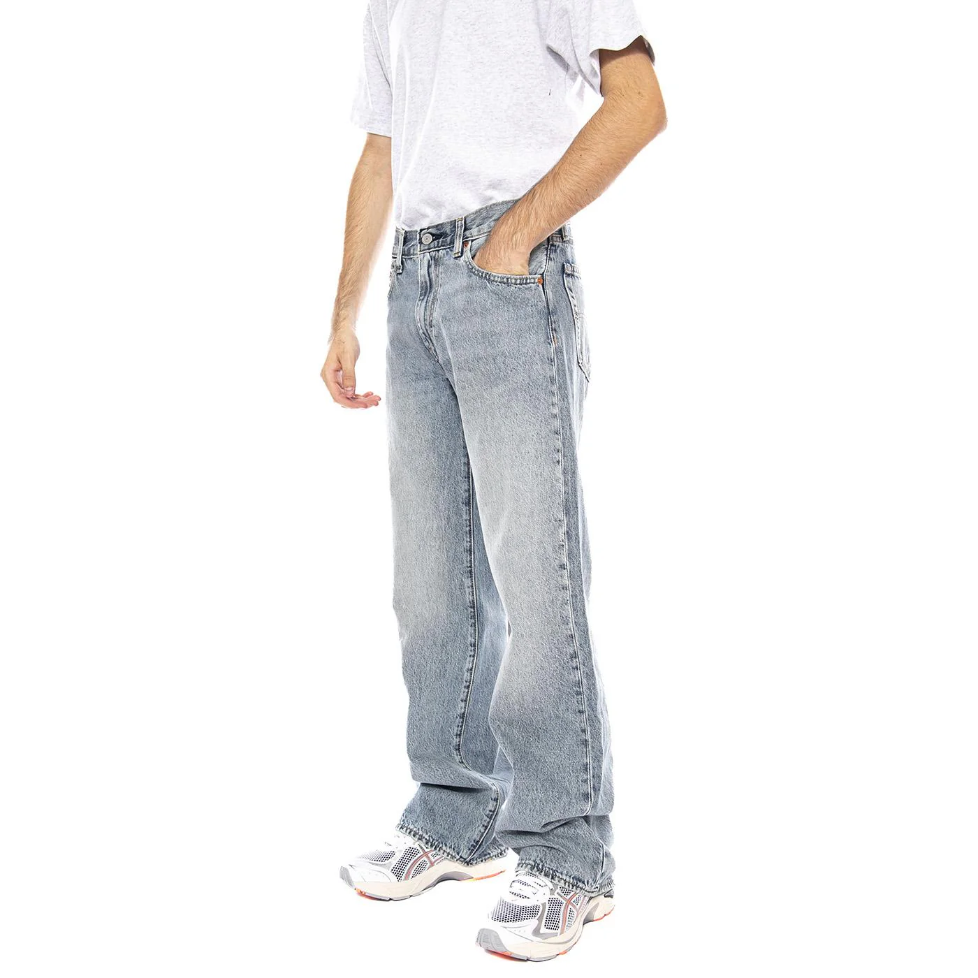 567 Relaxed Flare Home Court Advantage Light Indigo - Pantaloni Denim Jeans Uomo Blu  Uomo LEVIS