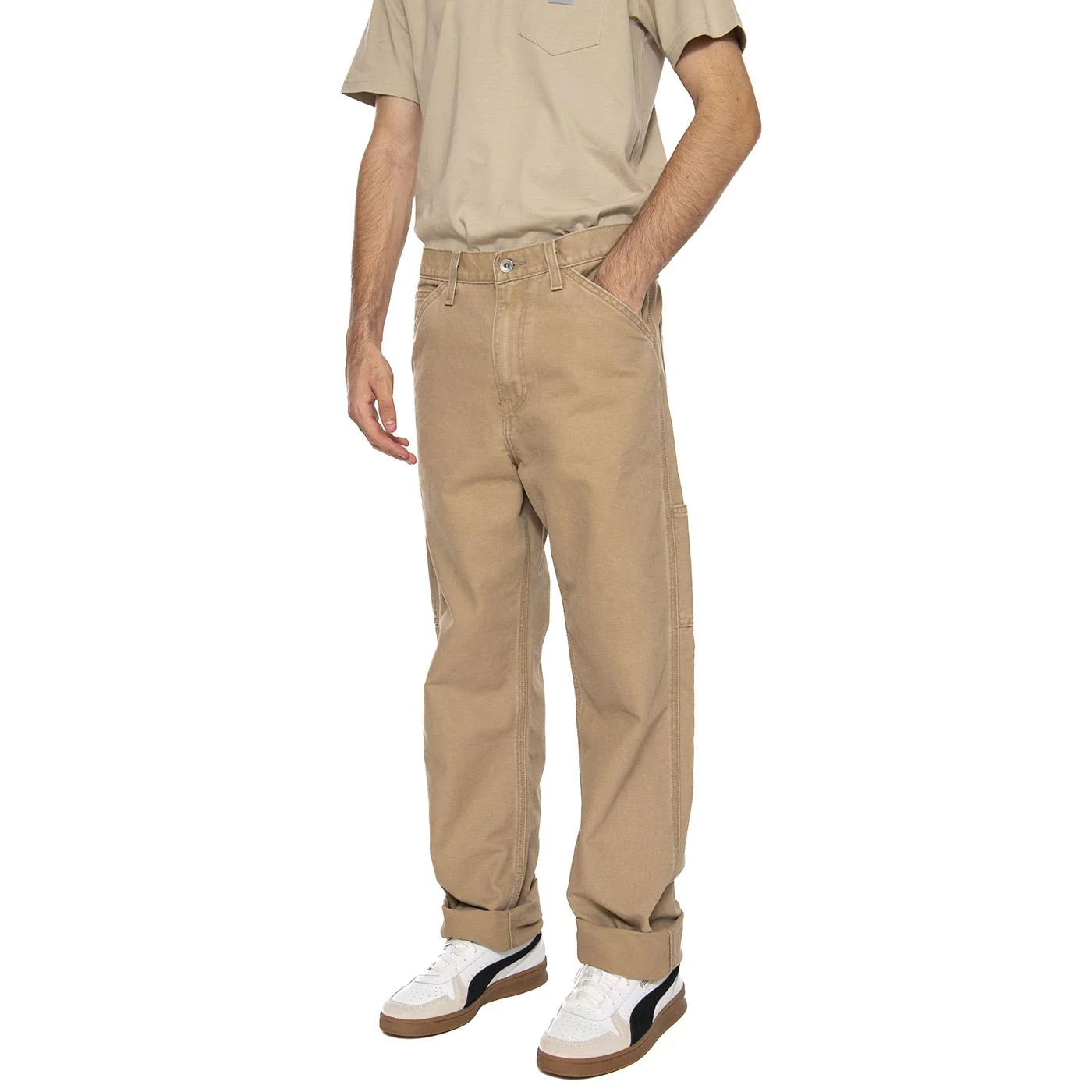 568 Loose Straight Caarpenter Tiger's Eye Can Brown - Pantaloni Uomo Marroni Uomo LEVIS - Image 2