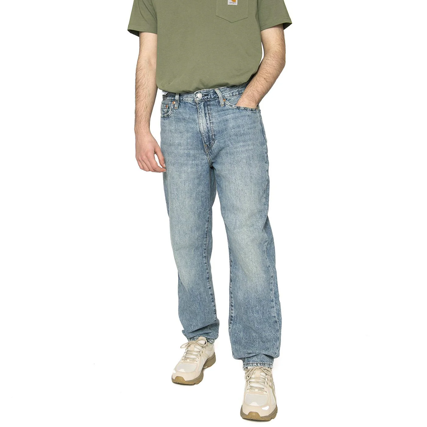 586 Loose Straight At The Laundromat LT - Pantaloni Denim Jeans Uomo Blu Uomo LEVIS