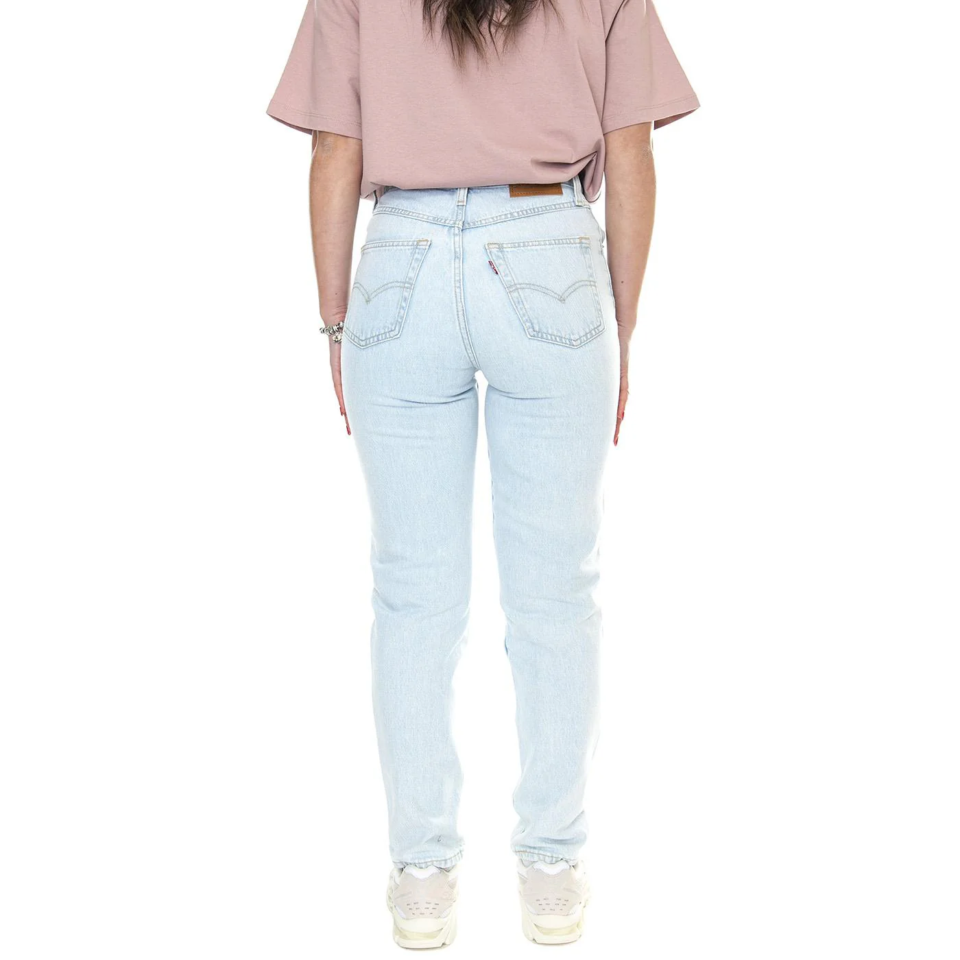 80s Mom Jean Don't Be Frayed Med Indigo Flat Finish - Pantaloni Denim Jeans Donna Blu  Donna LEVIS - Image 3