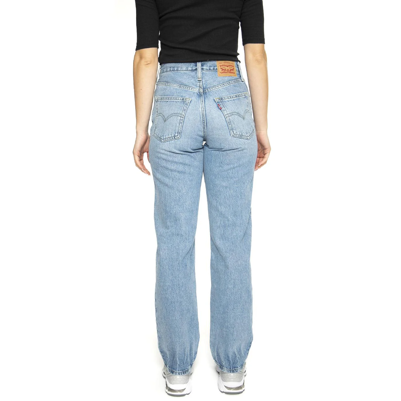94 Baggy Med Indigo Worn In - Pantaloni Denim Jeans Donna Blu Donna LEVIS - Image 3