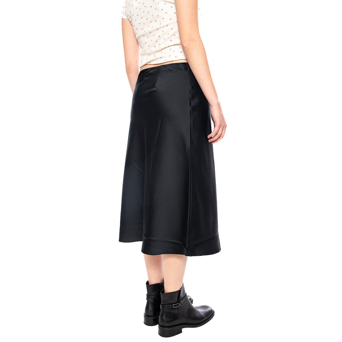 Ariel Midi Slip Skirt - Anthracite Night - Gonna Lunga Nera Donna LEVIS - Image 3