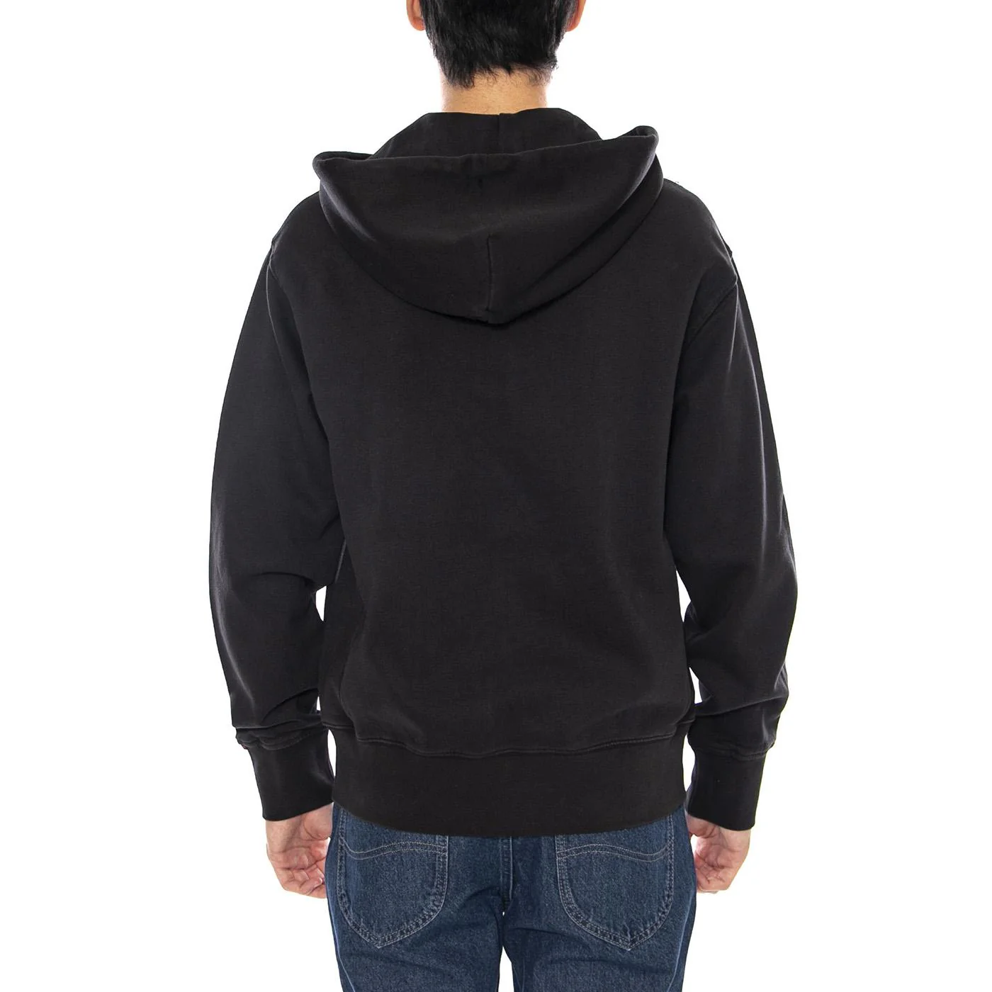 Authentic Full Zip Black Agate Garment D Black - Felpa con Cappuccio e Zip Uomo Nera Uomo LEVIS - Image 3