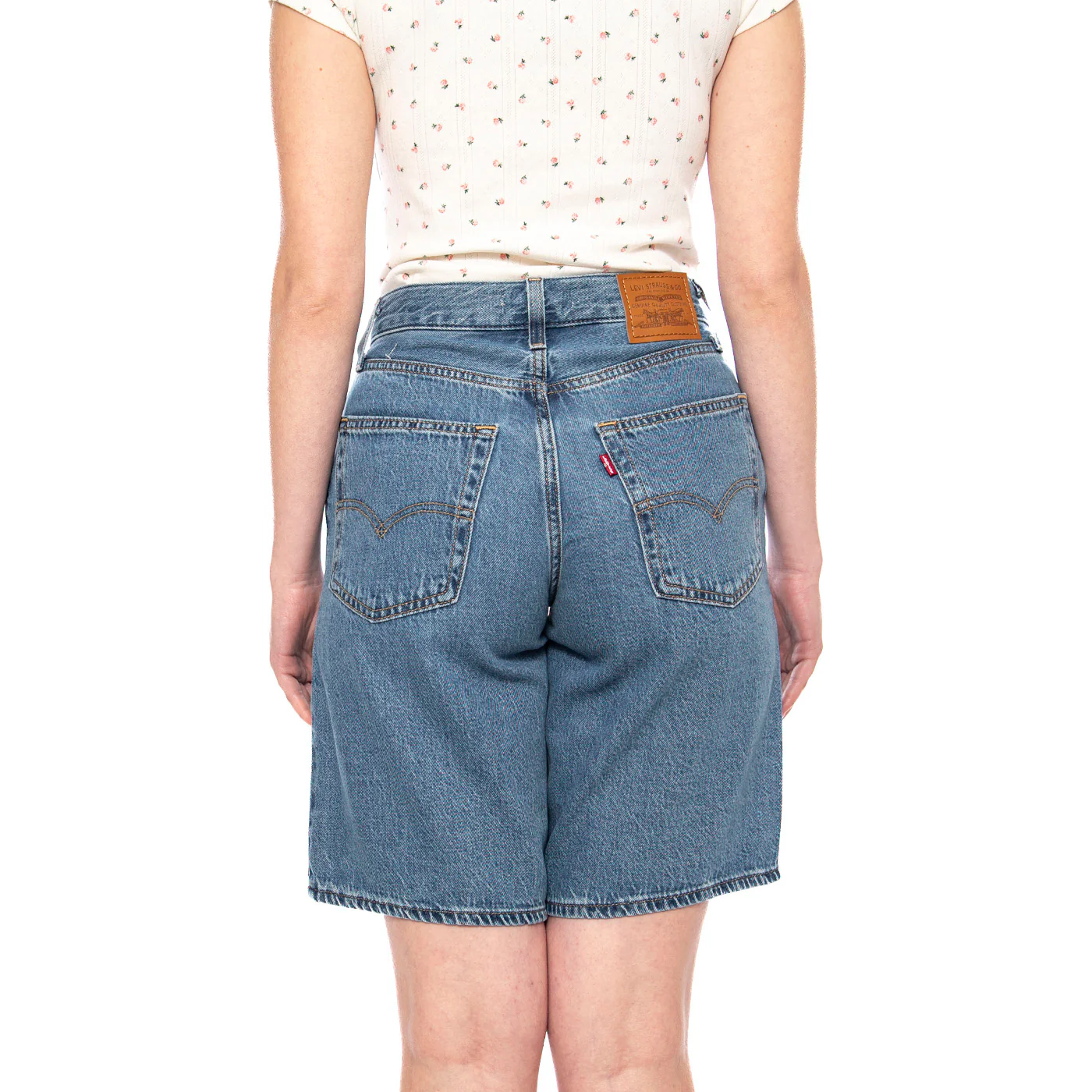 Baggy Dad Jort - We Did It - Shorts Donna Blu Donna LEVIS - Image 3