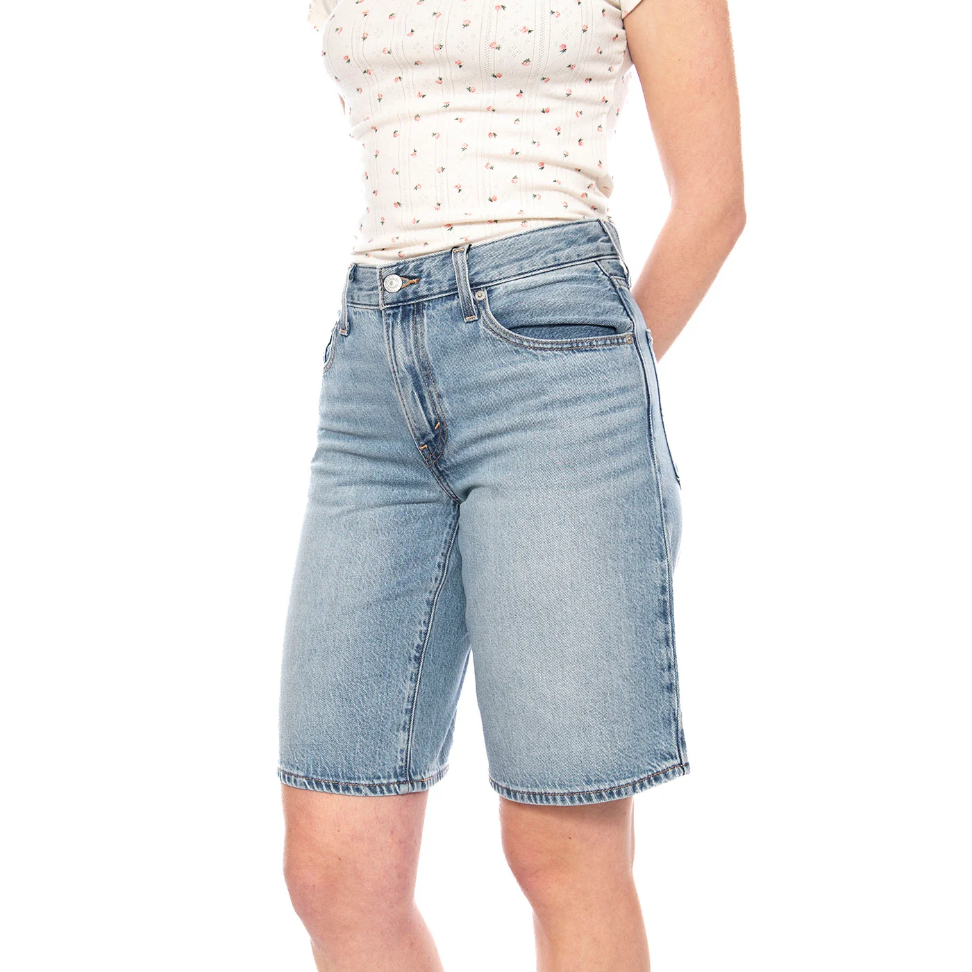 Baggy Dad Jort - We Did It - Shorts Donna Donna LEVIS
