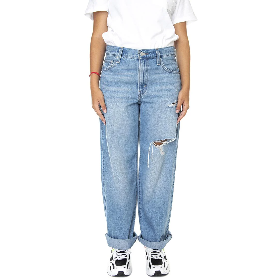 Baggy Dad Z5993 Medium Indigo Destructe - Pantaloni Denim Jeans Donna Blu  Donna LEVIS - Image 2
