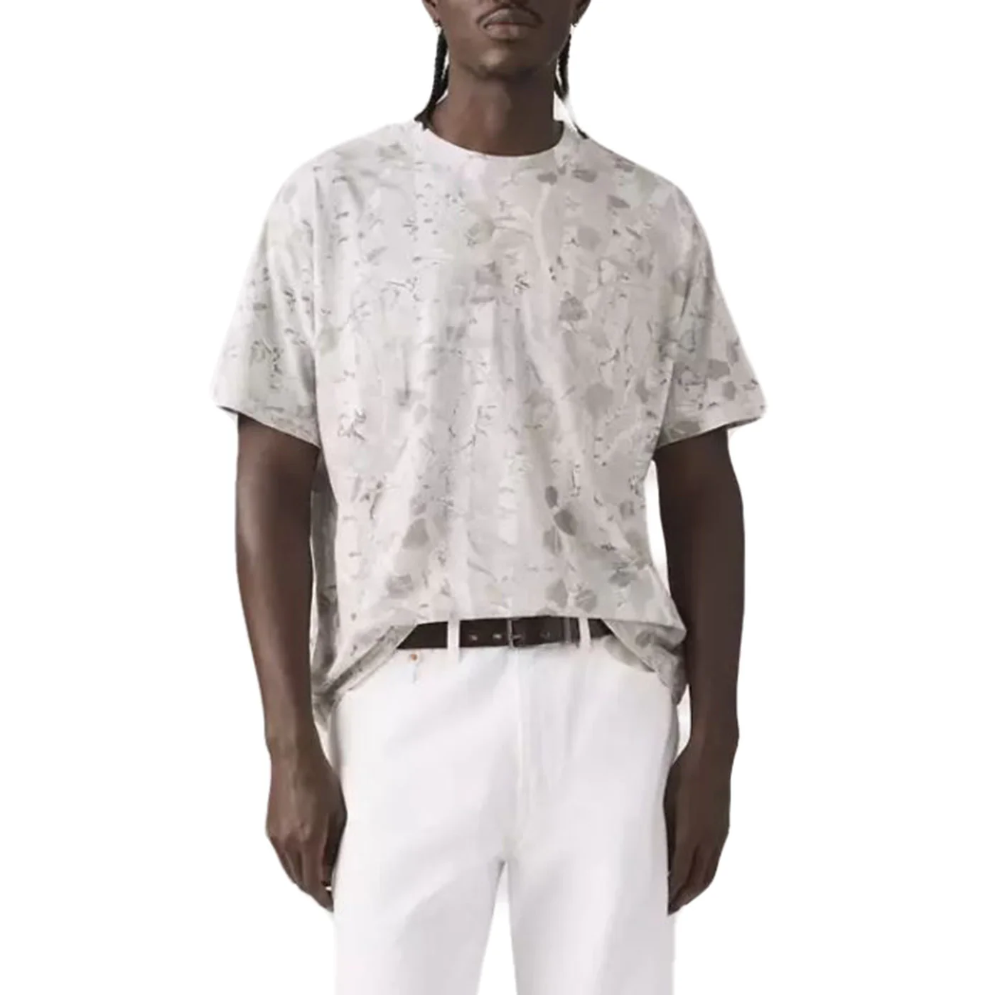 BOXY SS TEE FALKE BIRCH CAMO SILVERY TON NEUTRAL - Maglietta Girocollo Uomo Multicolore Uomo LEVIS