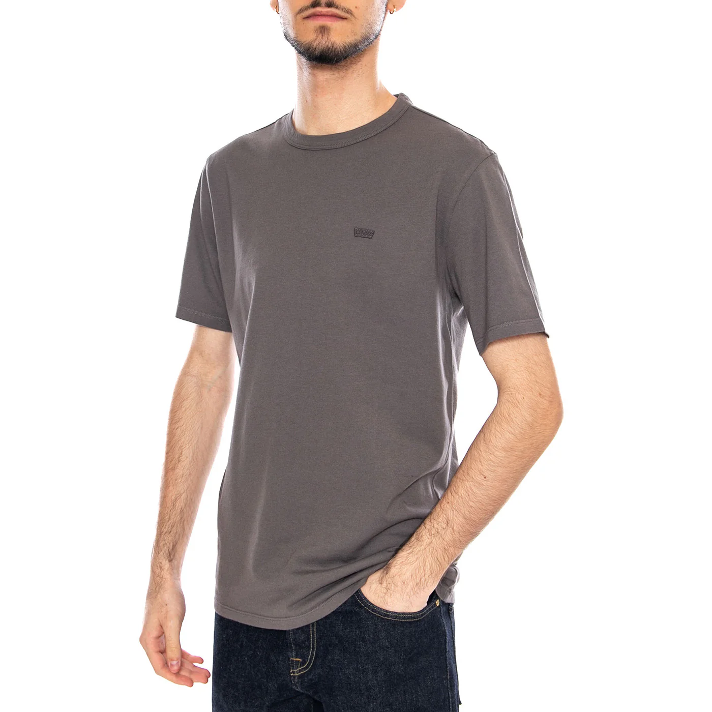 con Tee - Garment Dye Smoked Pearl Frey - Maglietta Girocollo Uomo Grigia Uomo LEVIS