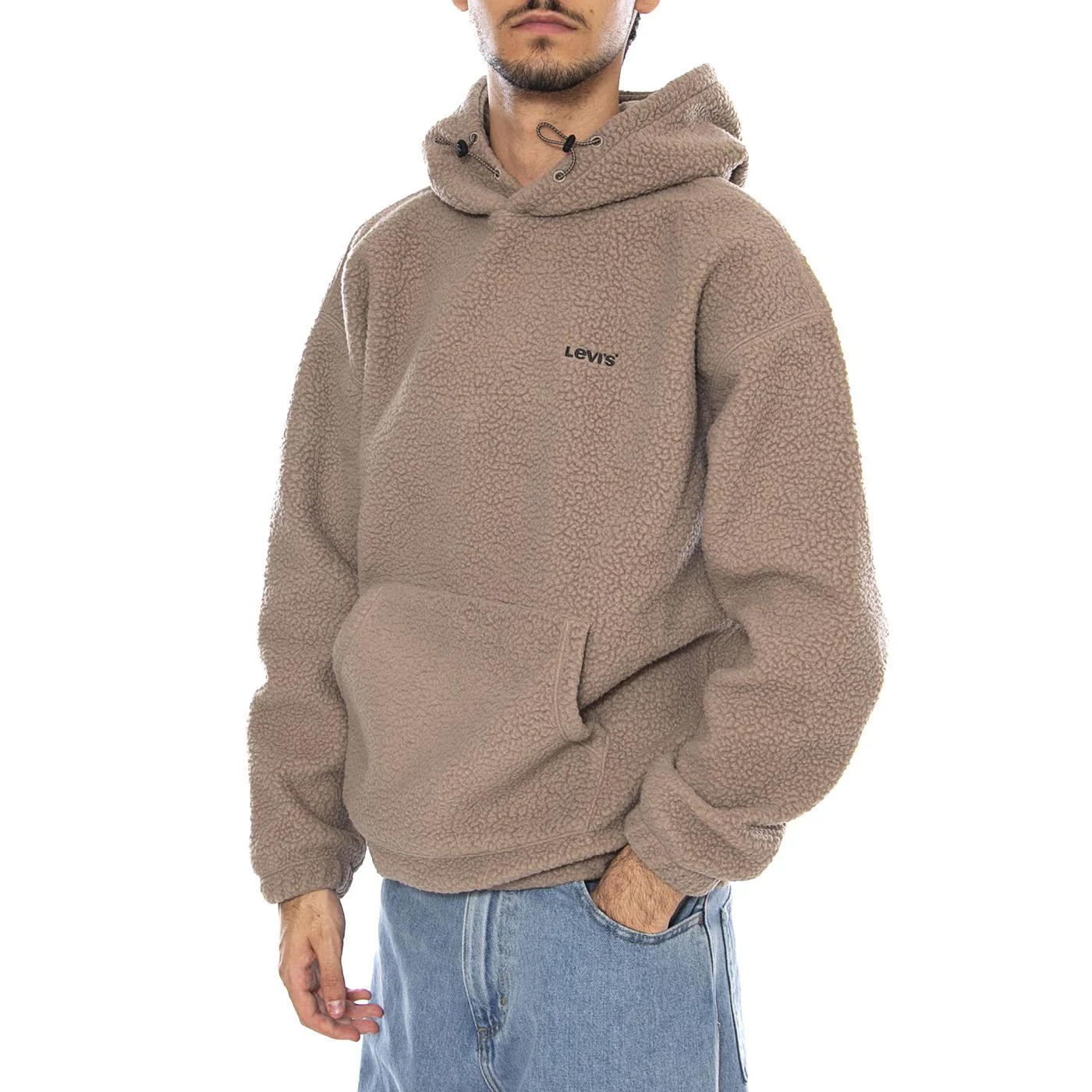 Cozy Up Hoodie Fungi Neutral - Felpa con Cappuccio Uomo Grigia Uomo LEVIS