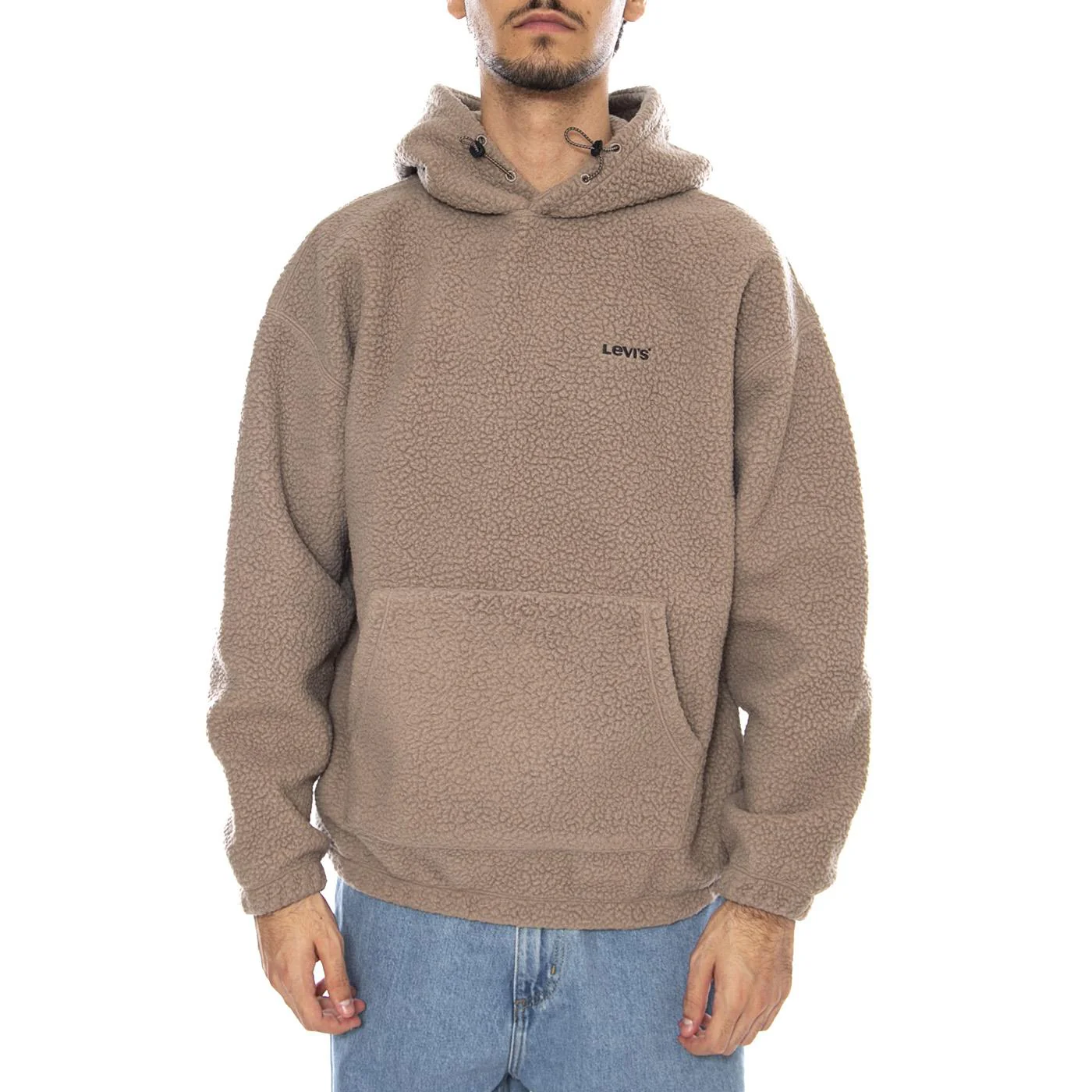 Cozy Up Hoodie Fungi Neutral - Felpa con Cappuccio Uomo Grigia Uomo LEVIS - Image 2