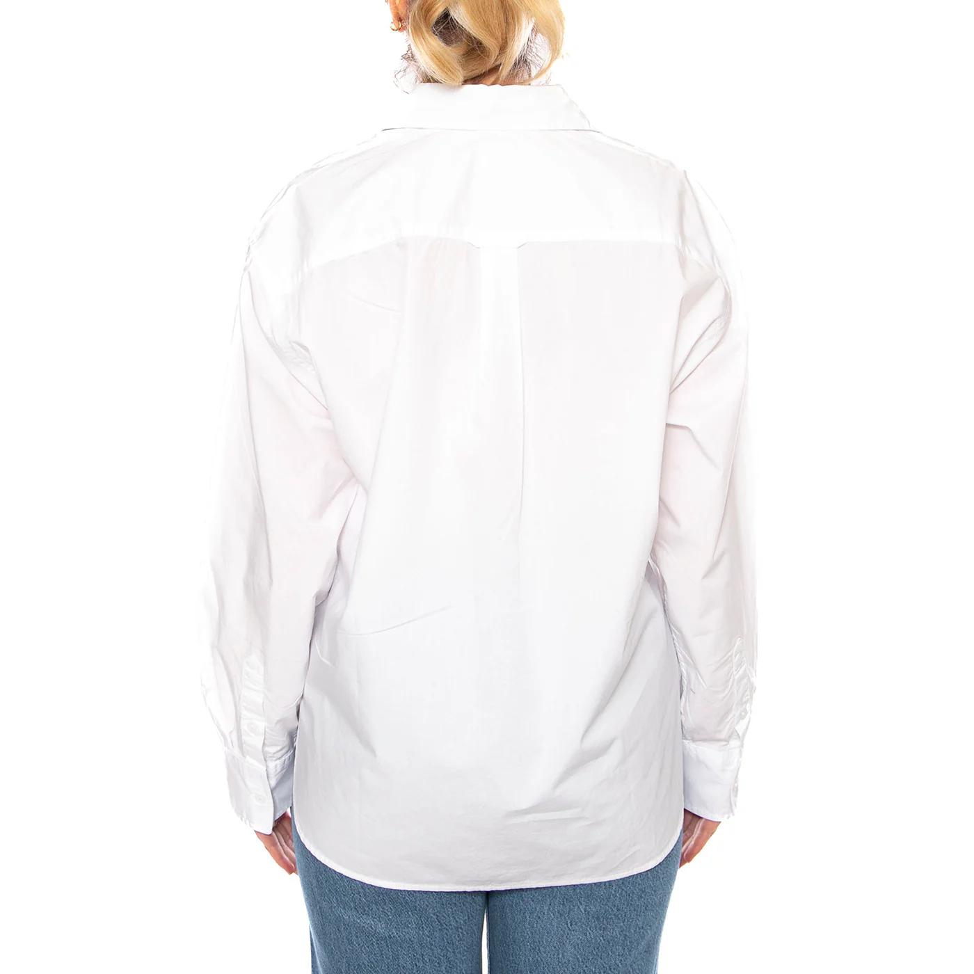 Harlie Boyfriend Shirt - Amari Stripe Chambray Blue 1 Poplin - Camicia Donna Bianca Donna LEVIS - Image 3