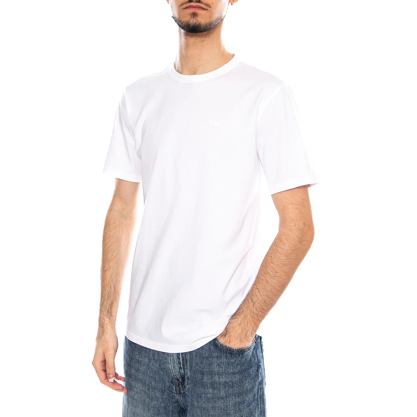 ICON TEE - Bright White - Maglietta Girocollo Uomo Bianca  Uomo LEVIS