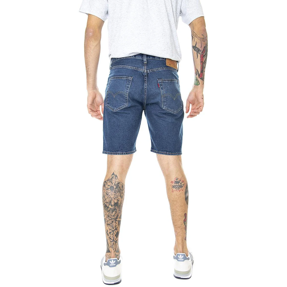501 Hemmed Blue Eyes - Bermuda Denim Jeans Uomo Blu Dark Indigo / Flat Finish Uomo LEVIS - Image 3
