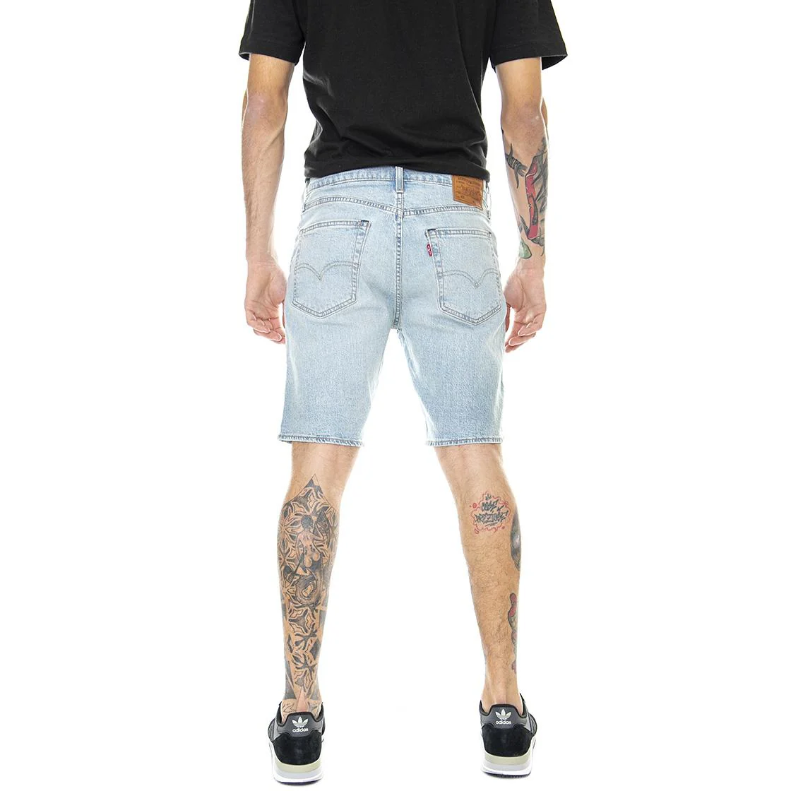 405 Standard Punch Line Philosophe - Bermuda Denim Jeans Uomo Blu / Light Indigo / Flat Finish Uomo LEVIS - Image 3