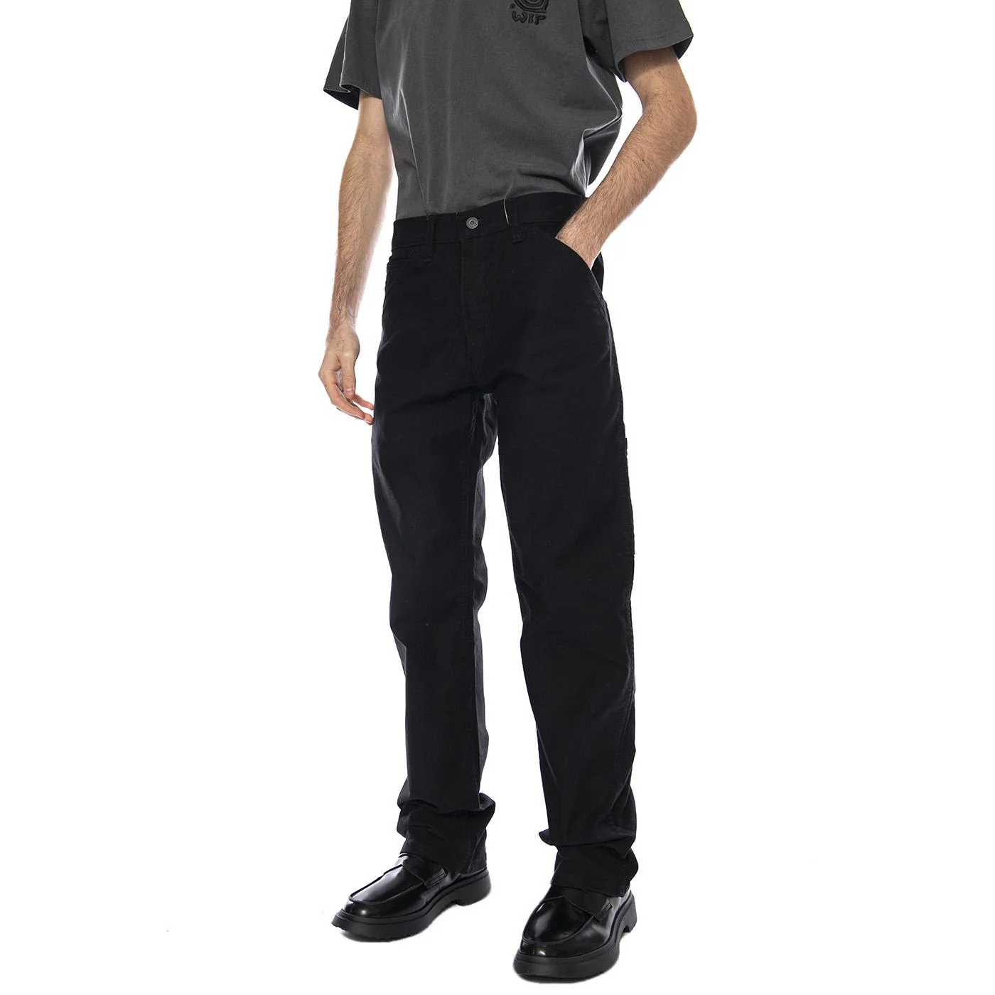 Levi's Mens 505 Workwear Regular Fit Utility Pants - Pantaloni Denim Jeans Uomo Neri  Uomo LEVIS