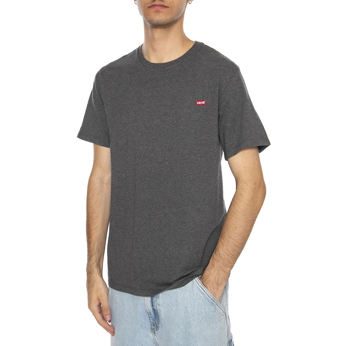 Levi's T-shirt Housemark Charcoal - Maglietta Girocollo Uomo Grigia Uomo LEVIS - Image 2