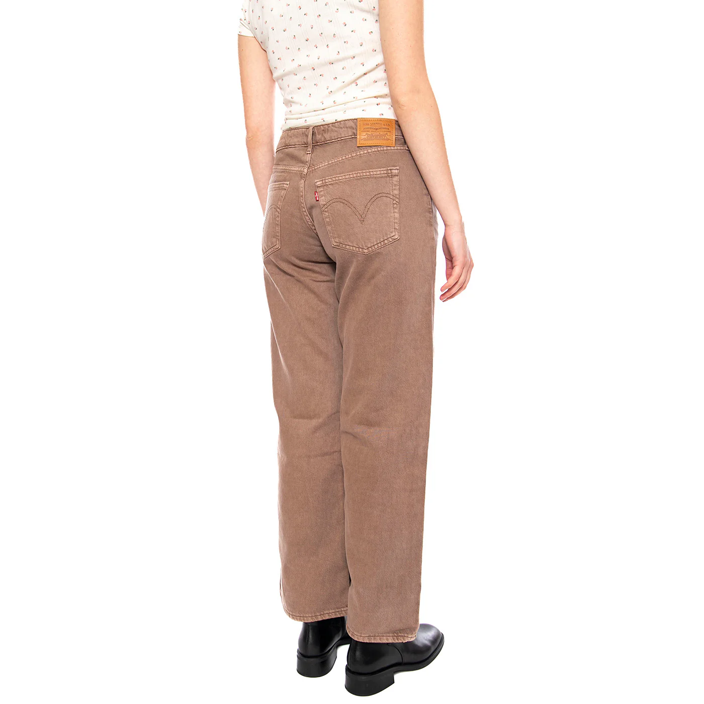 Low Loose - Good Grades Tencel - Pantaloni Donna Marroni Donna LEVIS - Image 3