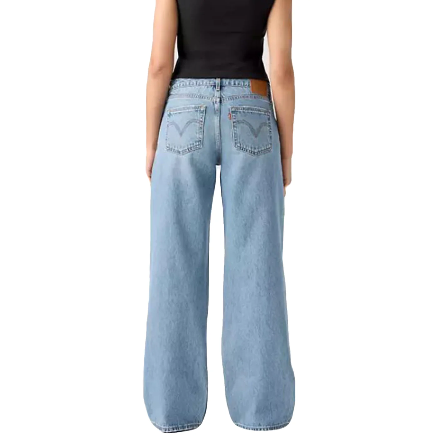LOW LOOSE SHAKEY GROUND - Pantaloni Denim Jeans a Zampa Donna Blu  Donna LEVIS - Image 3