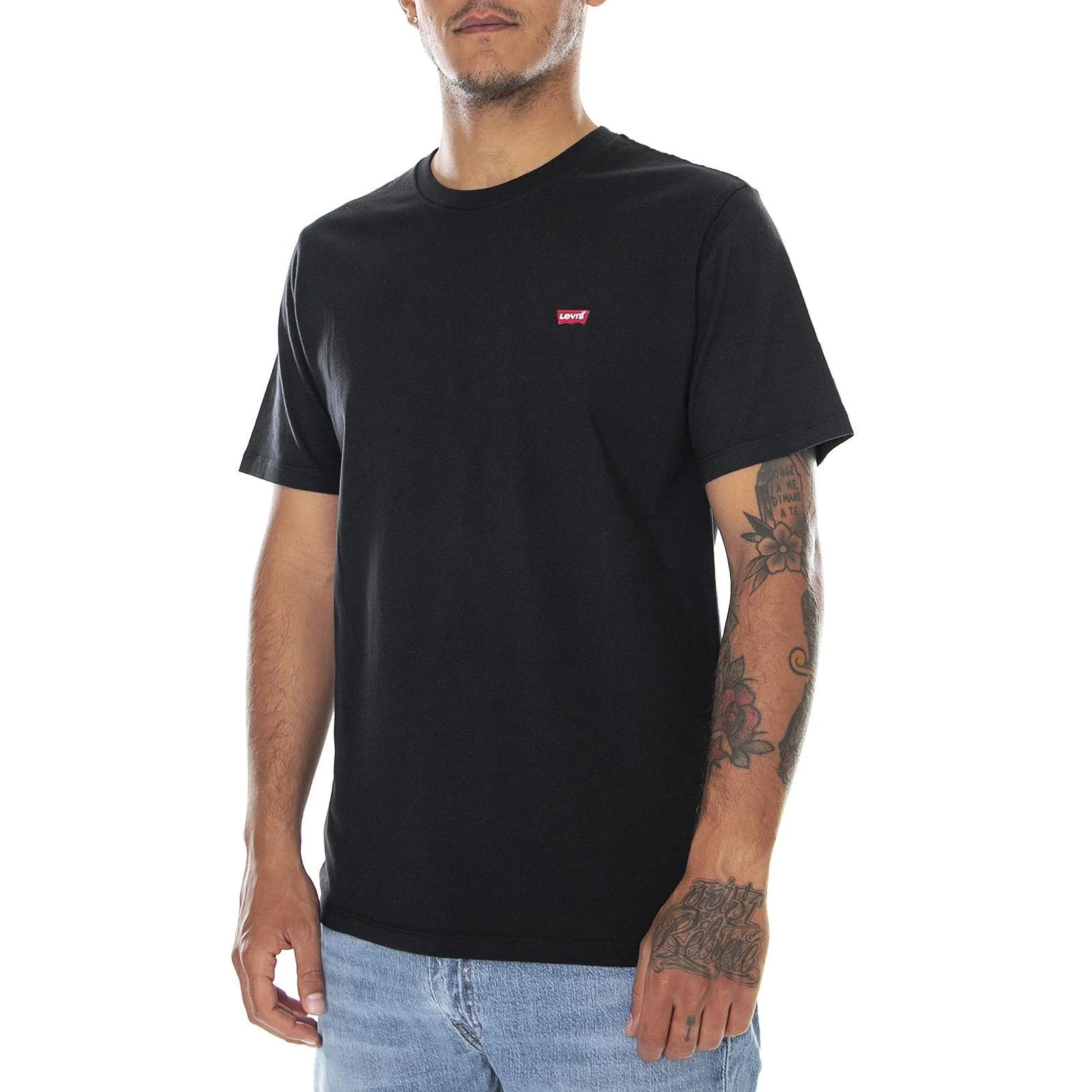 Original - Maglietta Girocollo Uomo Nera  Uomo LEVIS
