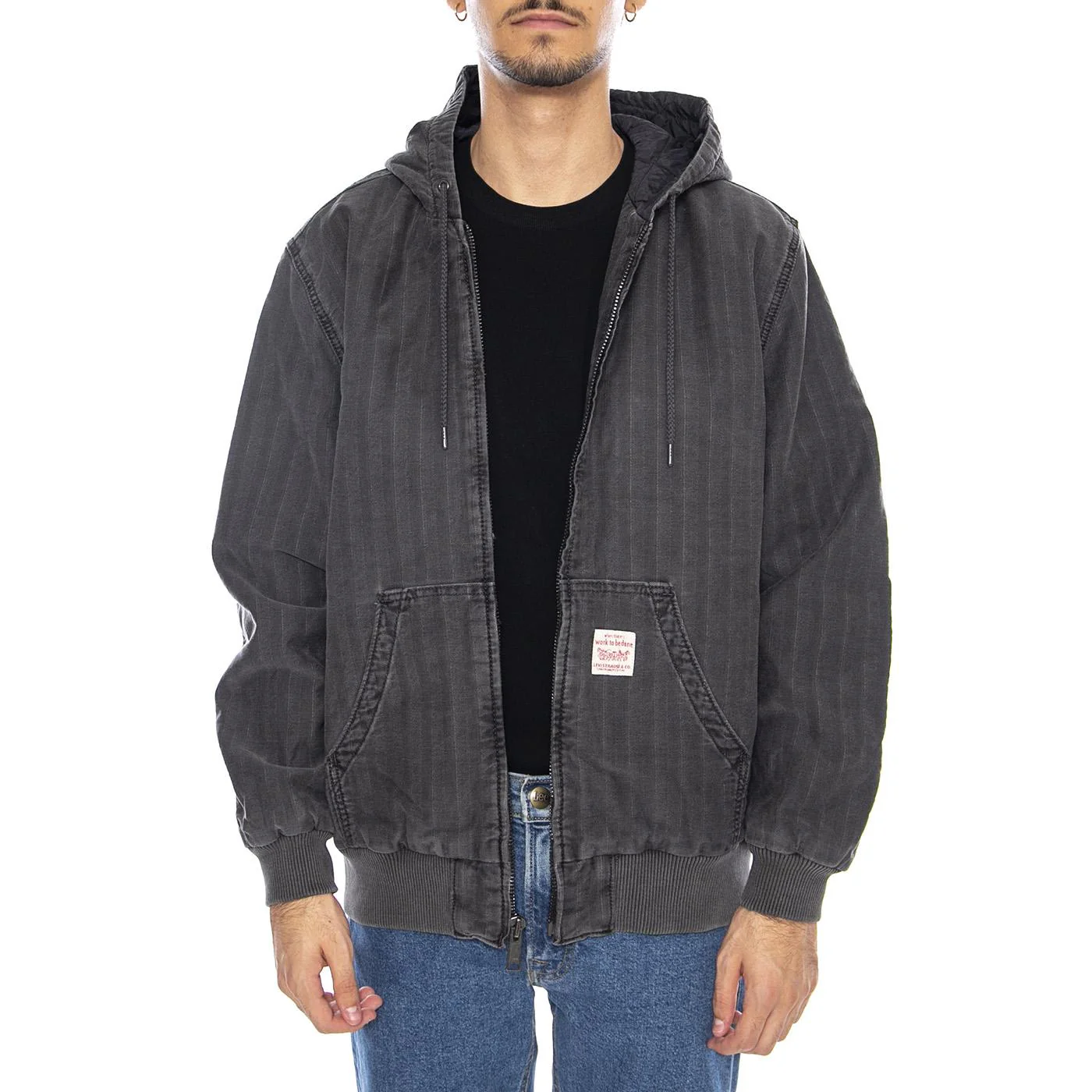 Potrero Denim Hoodie Double Duty Black - Giacca con Cappuccio Uomo Nera Uomo LEVIS - Image 2