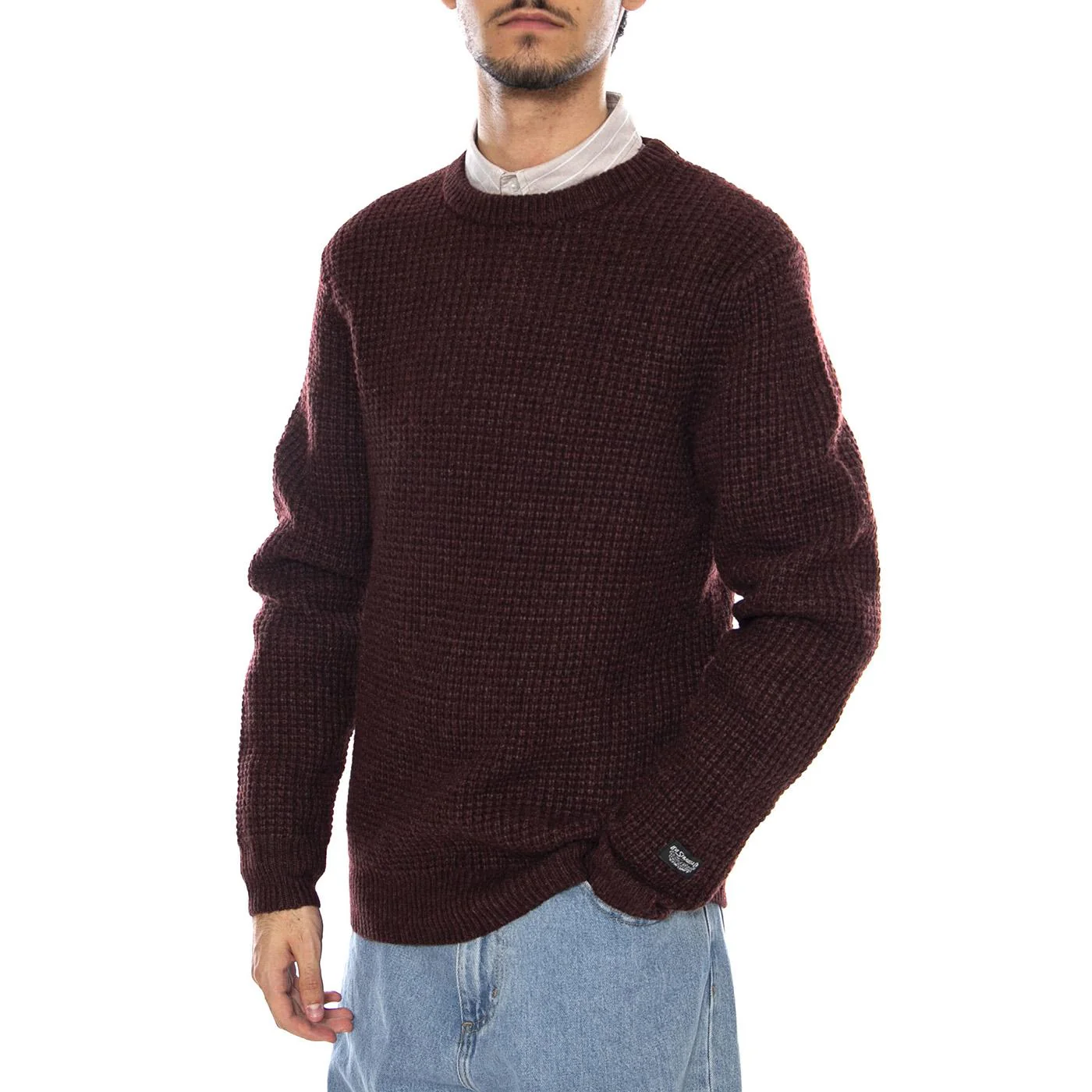 Presidio Crew Hot Chocolate Heather Neutral - Maglione Girocollo Uomo Marrone  Uomo LEVIS