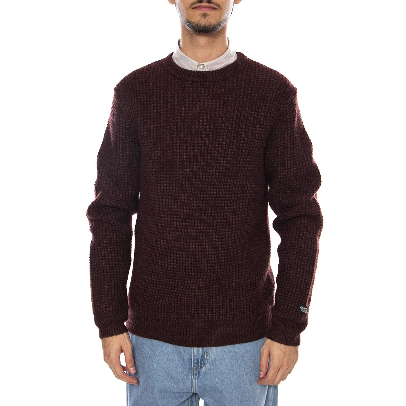 Presidio Crew Hot Chocolate Heather Neutral - Maglione Girocollo Uomo Marrone  Uomo LEVIS - Image 2