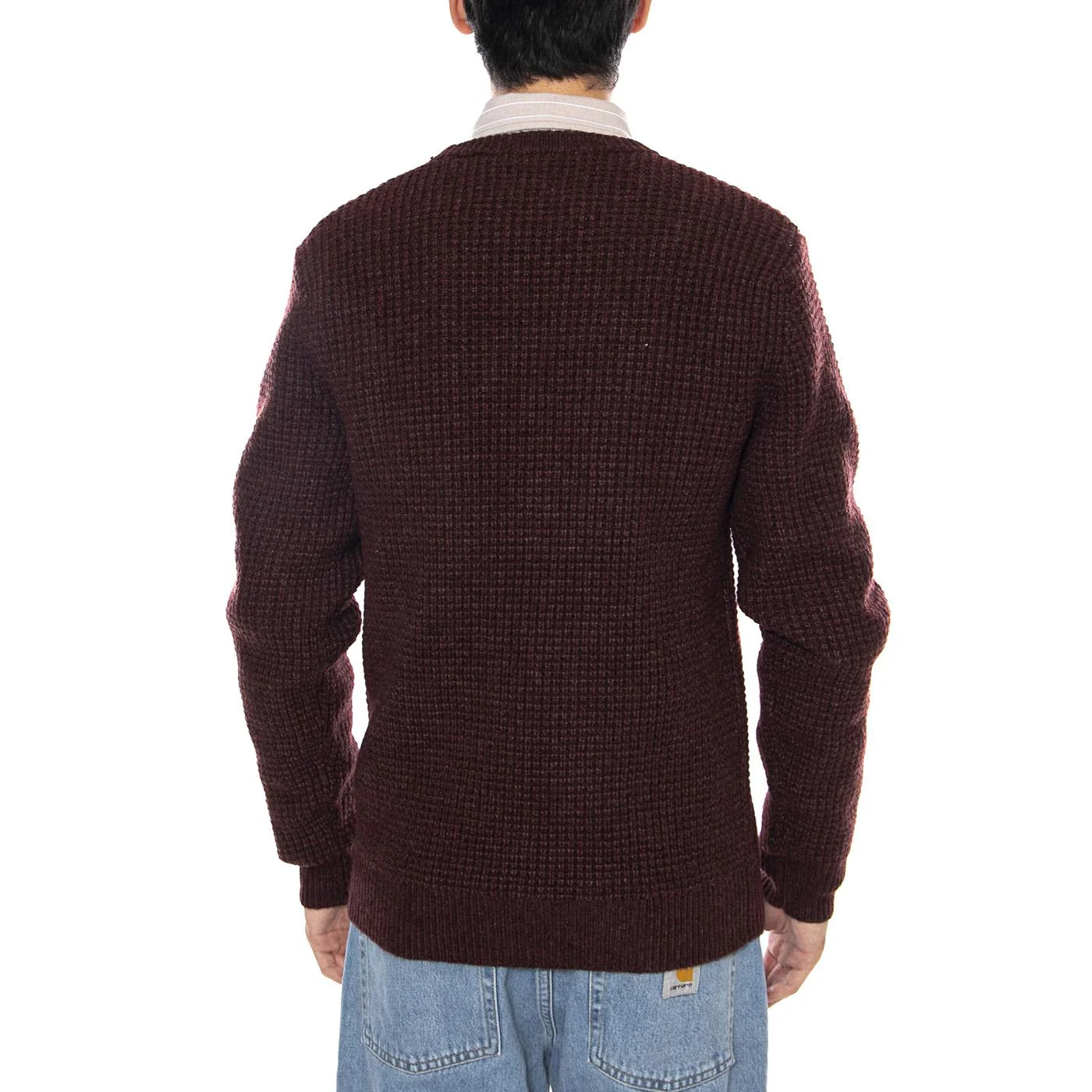 Presidio Crew Hot Chocolate Heather Neutral - Maglione Girocollo Uomo Marrone  Uomo LEVIS - Image 3