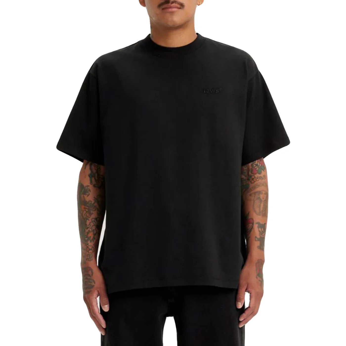 RED TAB VINTAGE TEE MINERAL BLACK GARMENT - Maglietta Girocollo Uomo Nera Uomo LEVIS - Image 2