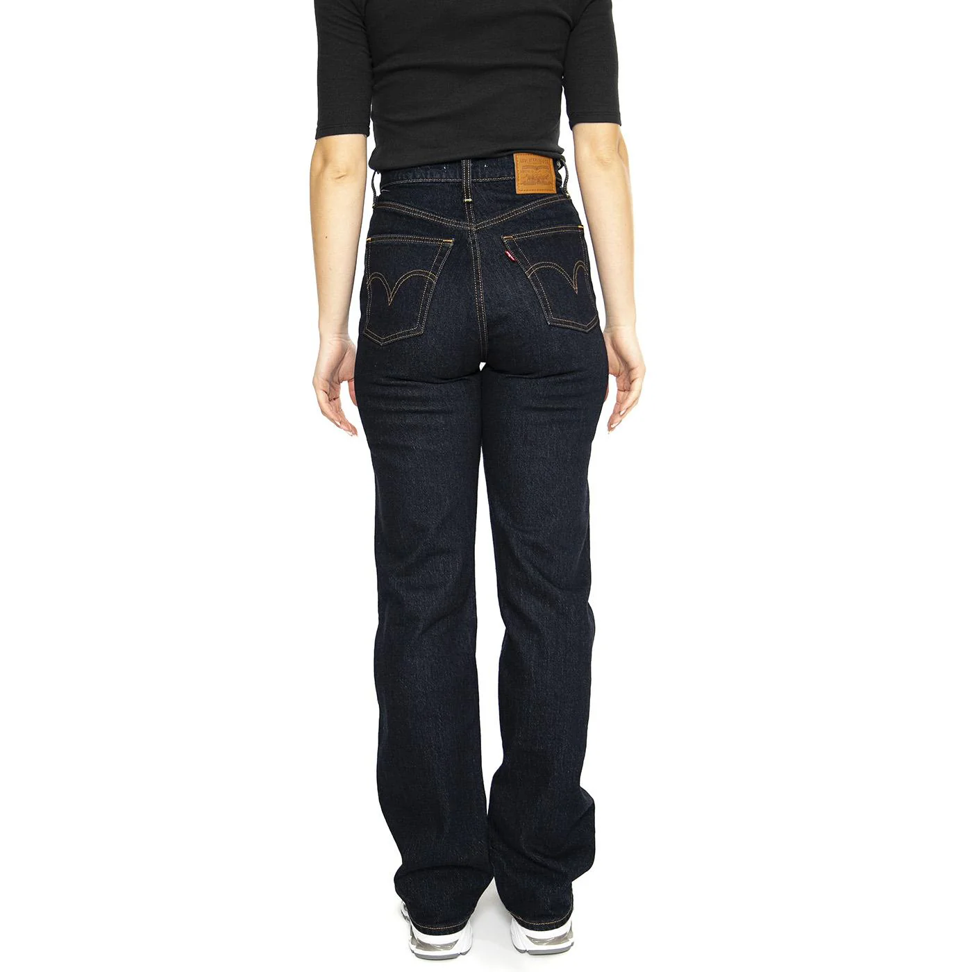Ribcage Wide Leg H223 Dark Indigo Flat Finish - Pantaloni Denim Jeans Donna Blu  Donna LEVIS - Image 3