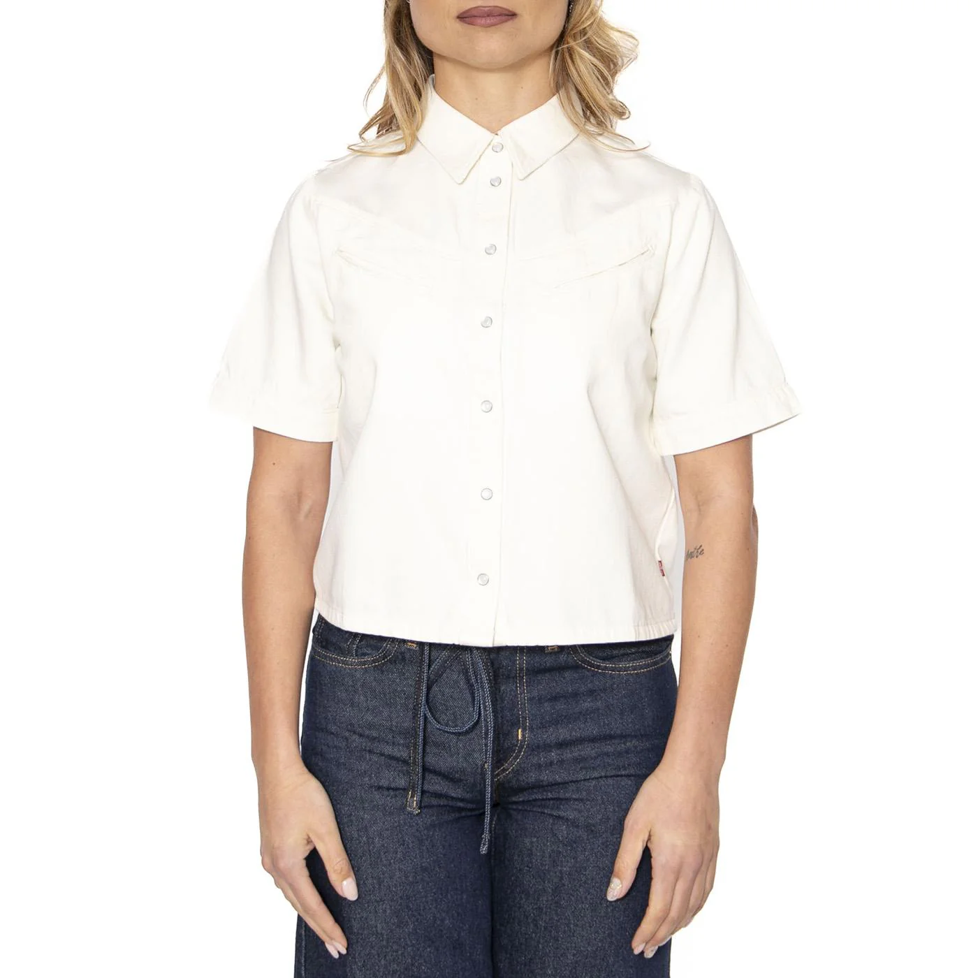 Rinoa Camp Shirt Seeded State - Camicia Maniche Corte Donna Bianca Donna LEVIS - Image 2