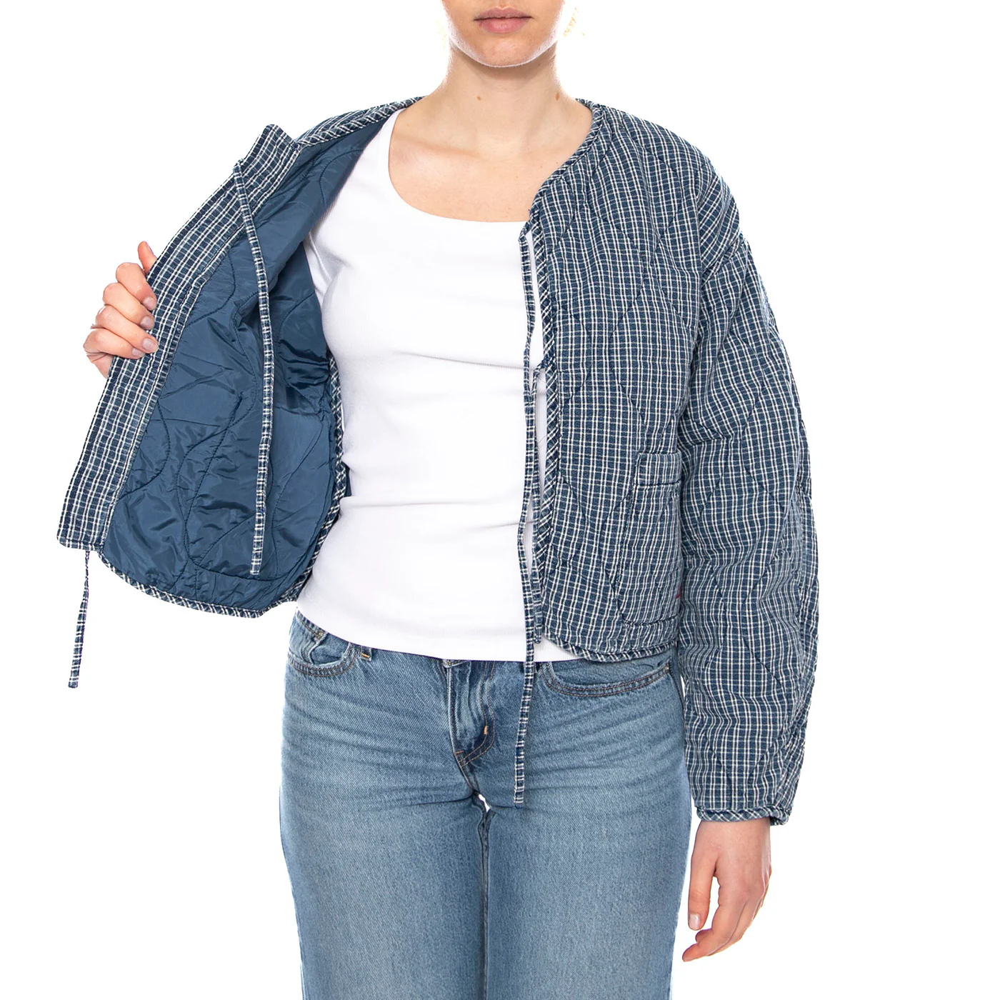 Rue Liner Jacket - Little Tiny Windows - Giacca Donna Medio Indigo Blu Donna LEVIS - Image 4