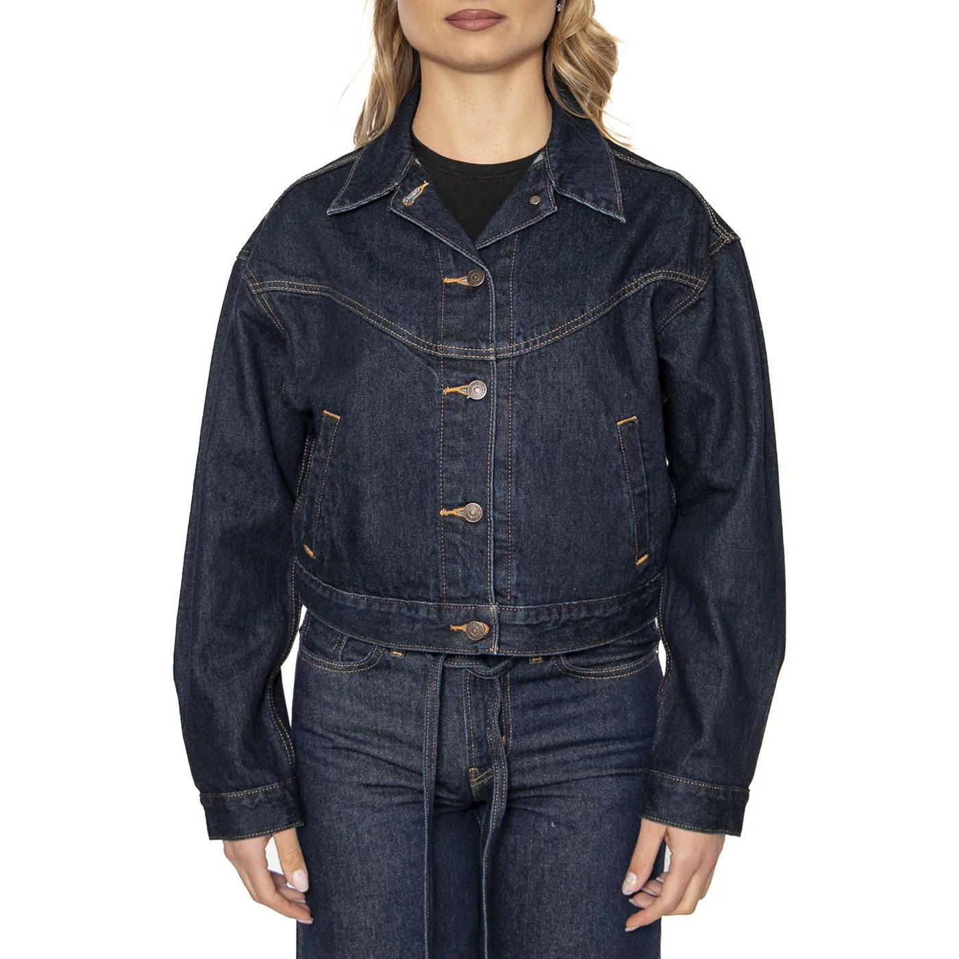 Shrunken 90S Trucker Western Dream Nice Dream - Giacca Donna Blu Donna LEVIS - Image 2