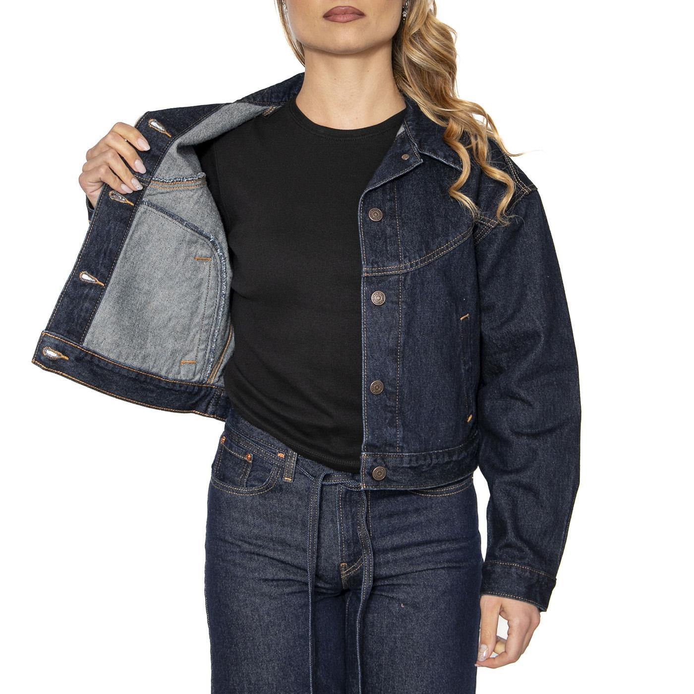 Shrunken 90S Trucker Western Dream Nice Dream - Giacca Donna Blu Donna LEVIS - Image 4
