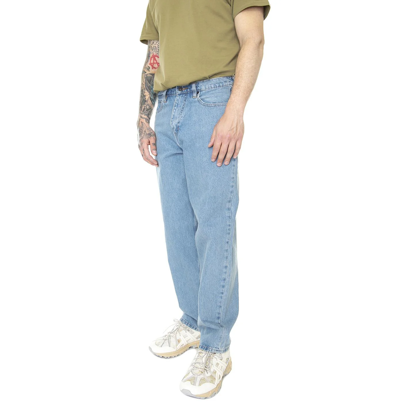 Skate Super Baggy Simple Rinse Med Indigo Flat Finish - Pantaloni Denim Jeans Uomo Blu Uomo LEVIS