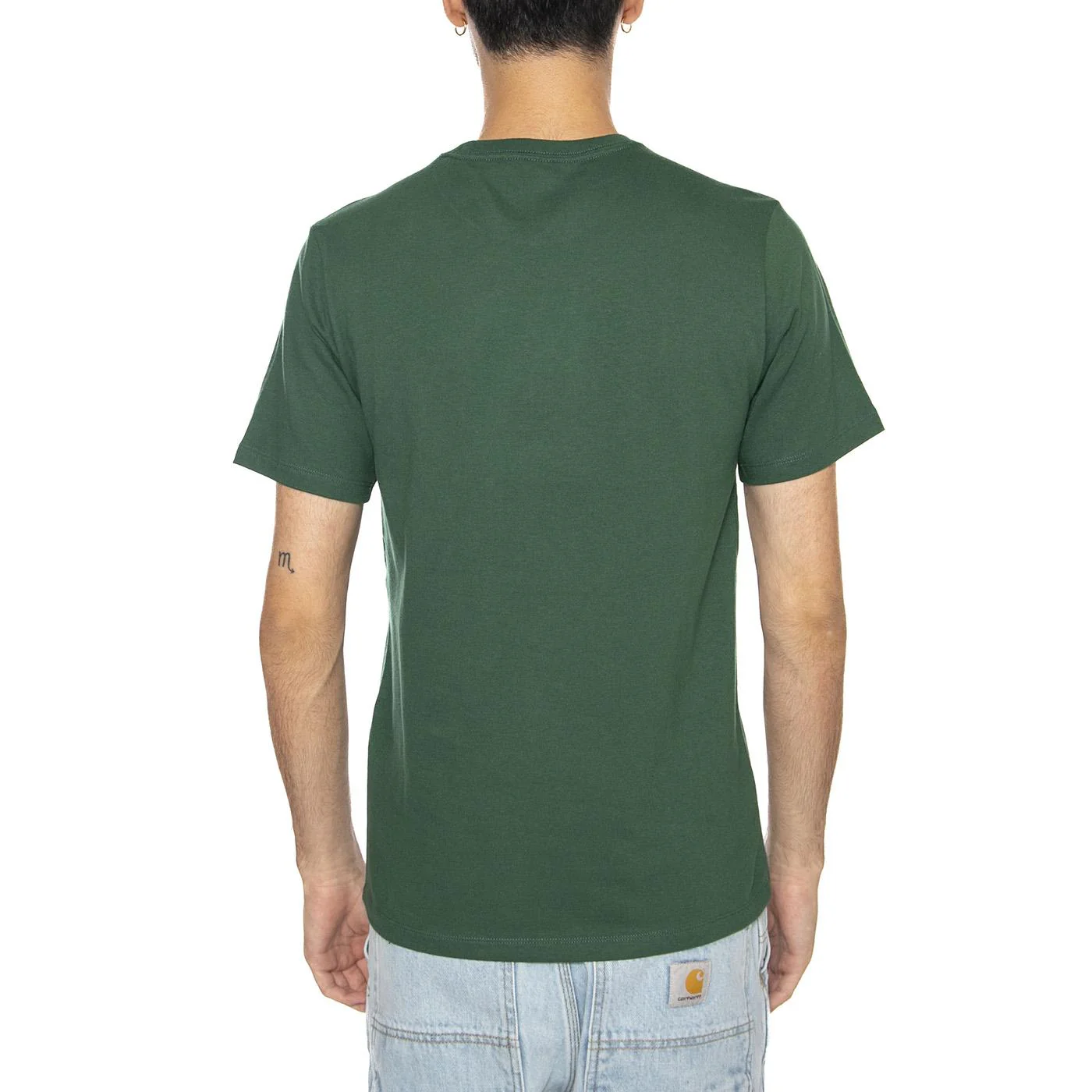 SS Original HM Tee Dark Green Jersey - Maglietta Girocollo Uomo Verde Uomo LEVIS - Image 4