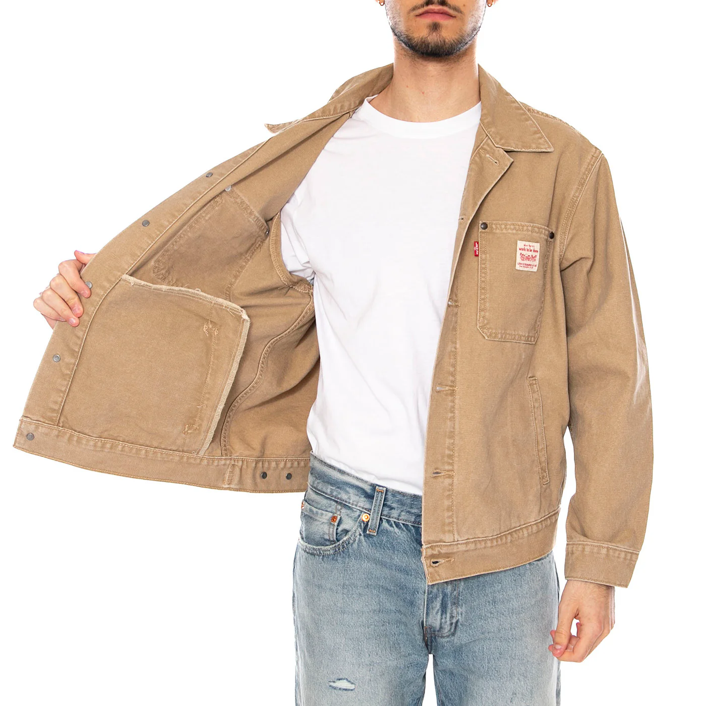 SUNRISE TRUCKER TIGER'S EYES - Giacca Uomo Beige Uomo LEVIS - Image 4