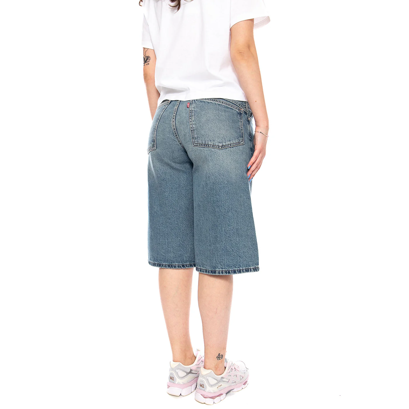 SUPER BAGGY JORTS DENIM JEANS - Bermuda Denim Jeans Donna Blu Donna LEVIS - Image 3