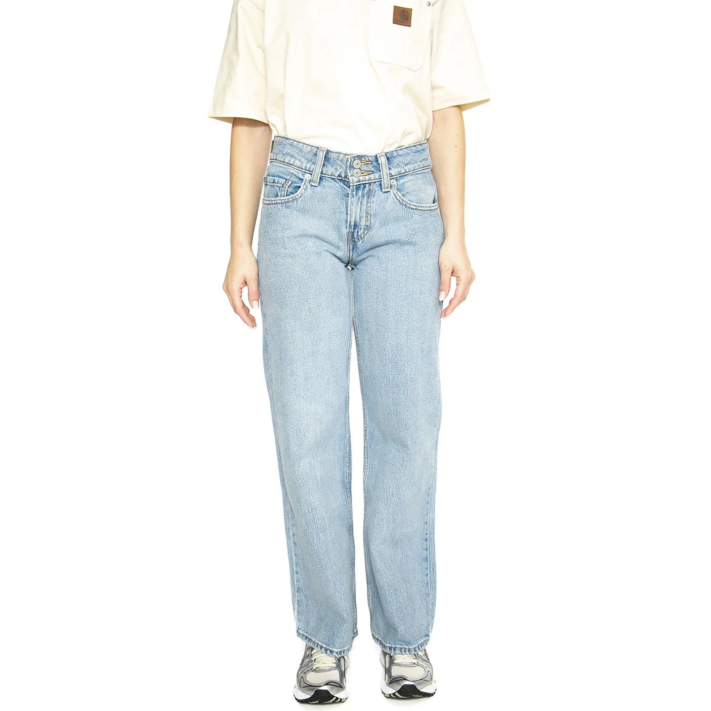 Superflow Not In The Mood Sone Light Indigo Flat Finish - Pantaloni Denim Jeans Donna Blu Donna LEVIS - Image 2