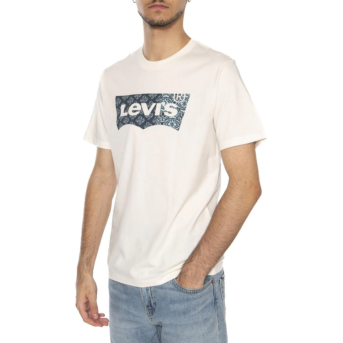 T-shirt Levi's Classic Logo - Maglietta Girocollo Uomo Beige Uomo LEVIS