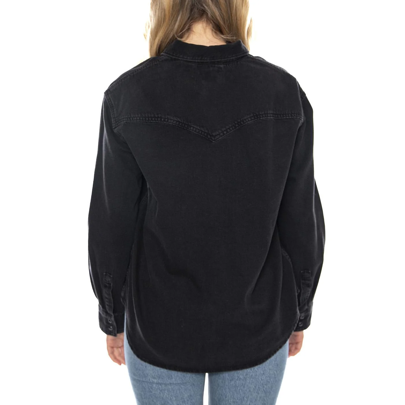Teodora Western Shirt Western Wildside -- Camicia Donna Nera Donna LEVIS - Image 3