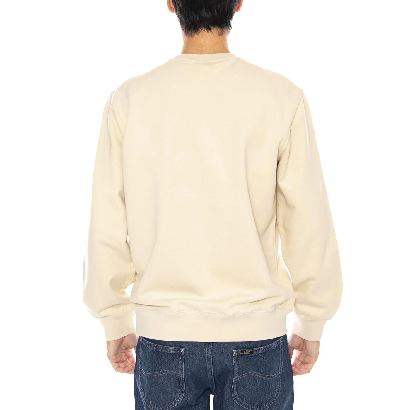 The Original HM Crew Fog French Terry Neutral - Felpa Girocollo Uomo Beige Uomo LEVIS - Image 3
