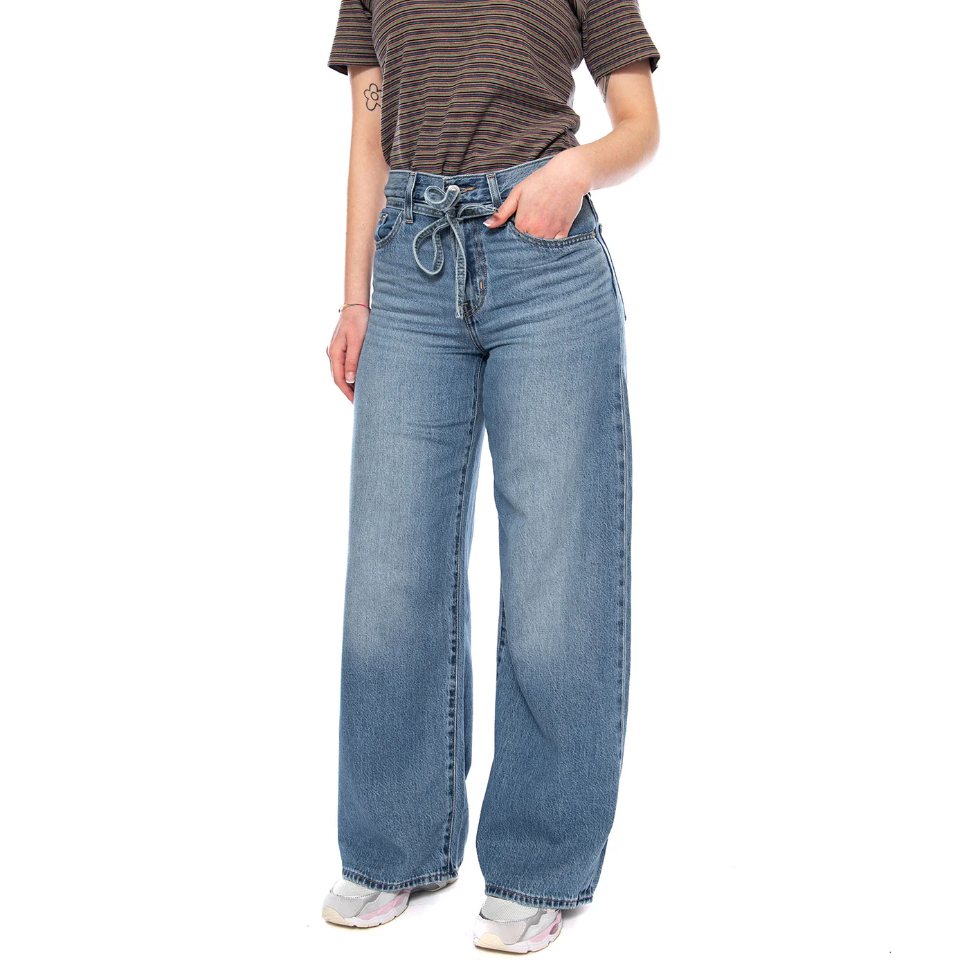 XL Straight - Good Grades Tencel Med Indigo - Pantaloni Denim Jeans Donna Blu Donna LEVIS